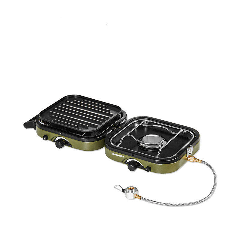 Double Burner Folding Gas Stove For Outdoors