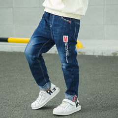 Boy's Cuffed Jeans
