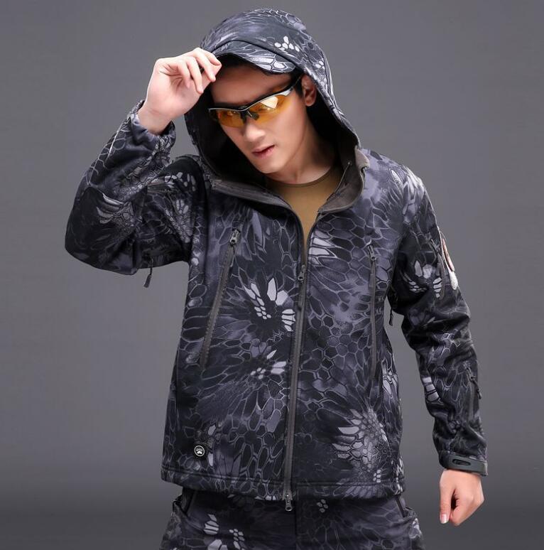 Men's Tactical Military Style Softshell Jacket