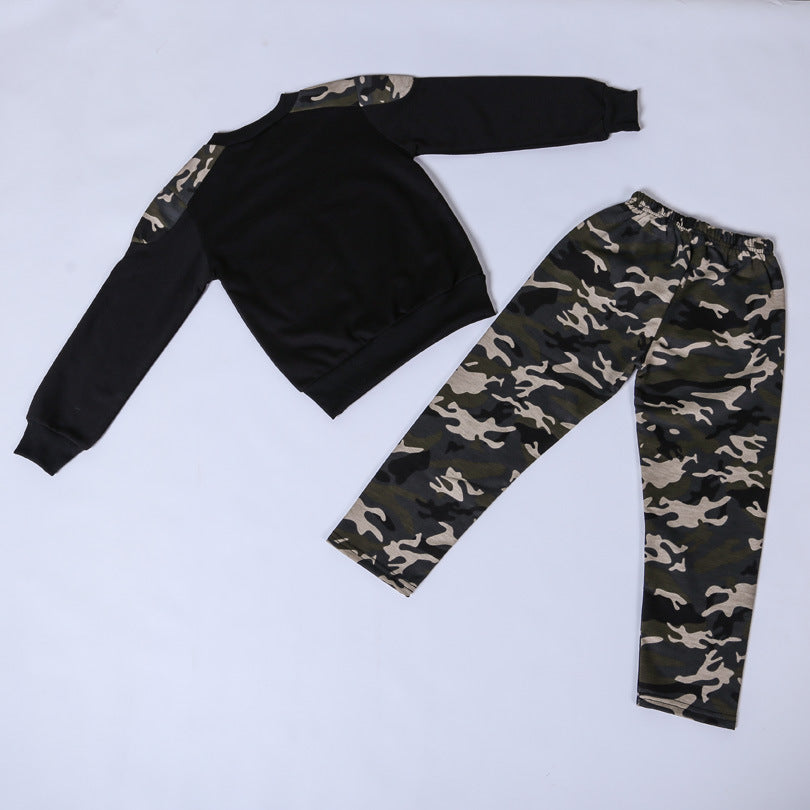 Children's Camouflage Two-Piece Outfit