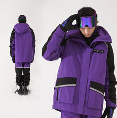 Warm Windproof and Waterproof Ski Jacket