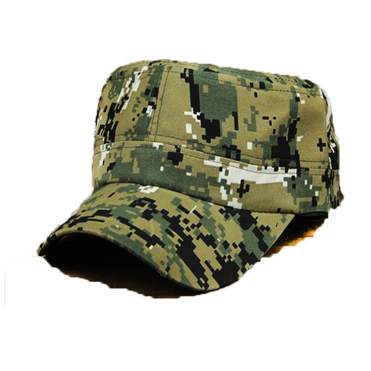 Camouflage Flat Top Military Style Hat