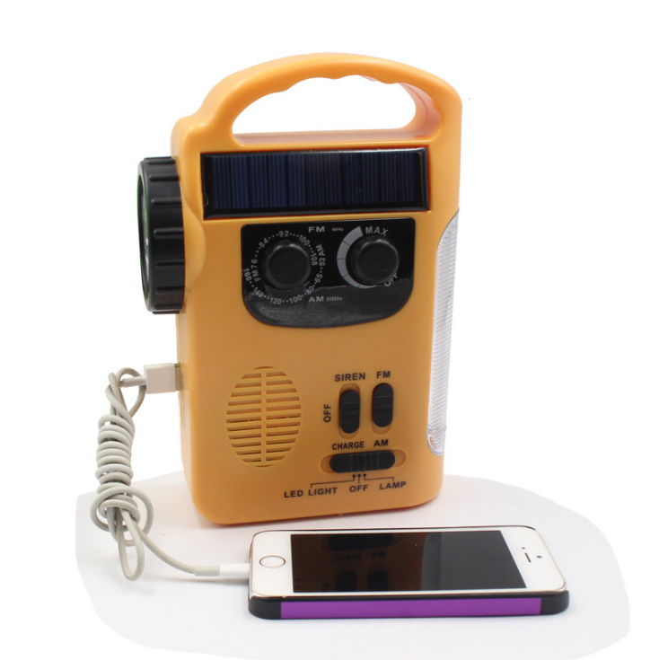 Hand-cranked Emergency Radio emergency with Flashlight