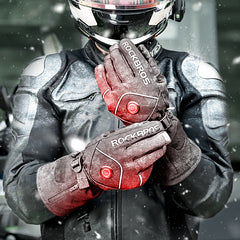 Winter Heated Biker Gloves