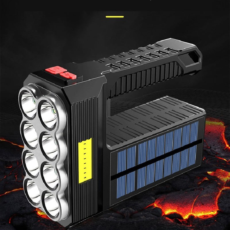 Solar Rechargeable LED Flashlight