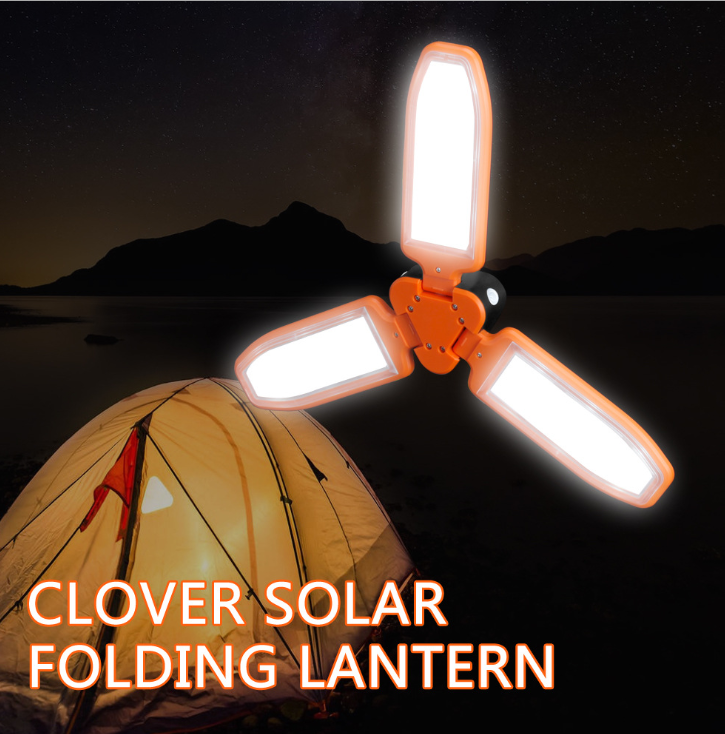 Solar Charged Clover Lantern