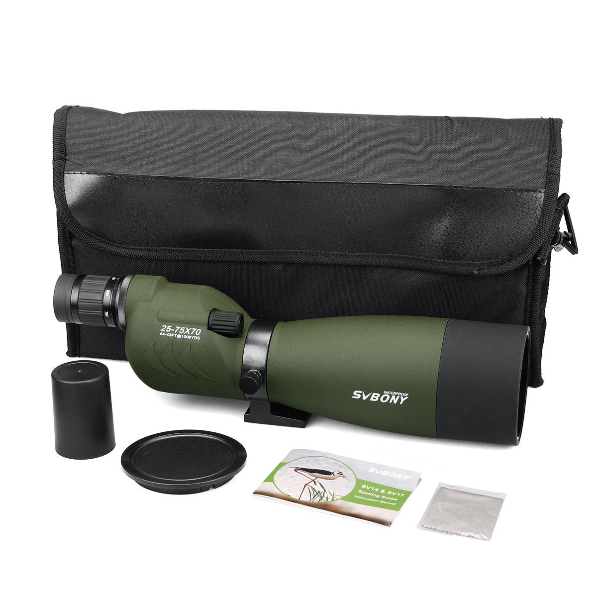 25-75x70 Spotting Scope Powerful HD Telescope