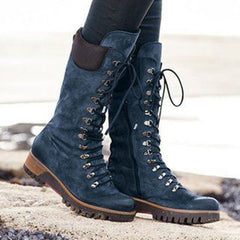 Women's Lace-Up Combat Style Boots