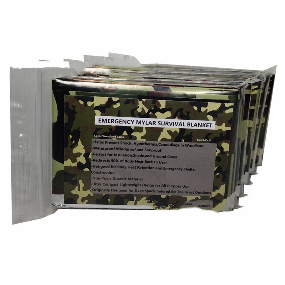 12 Micron Camo Emergency Blanket