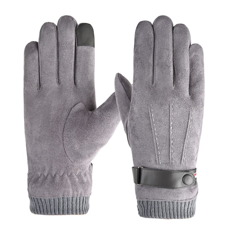 Men's Suede Thermal Gloves