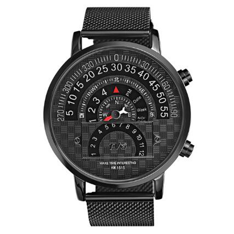 Men's Casual Quartz Compass Watch