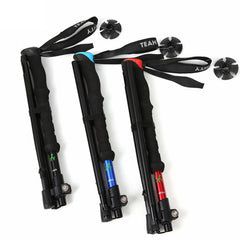 High-strength Four-section Folding Trekking Pole