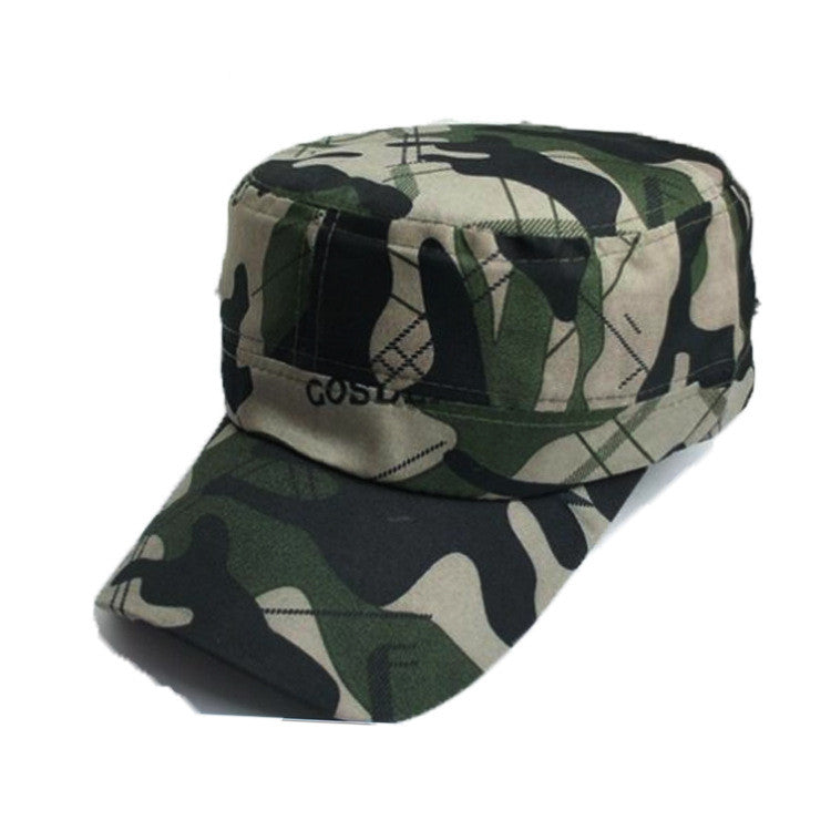 Camouflage Flat Top Military Style Hat