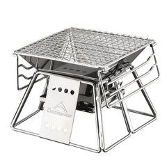 Portable Stainless Steel CampingMoon BBQ Non-stick Grill