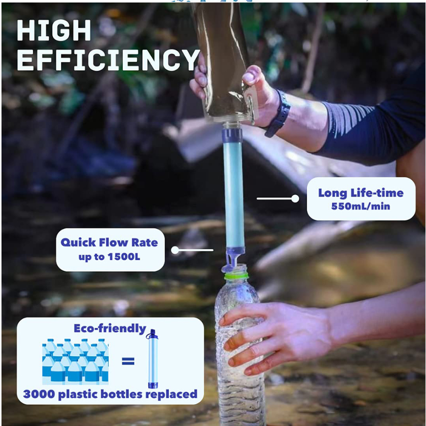Camping Water Purifying Filter Straw