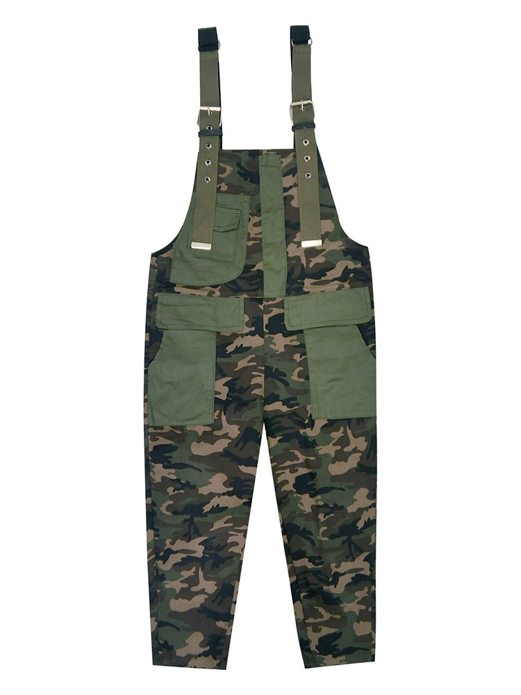 Women's Camo Military Style Overalls