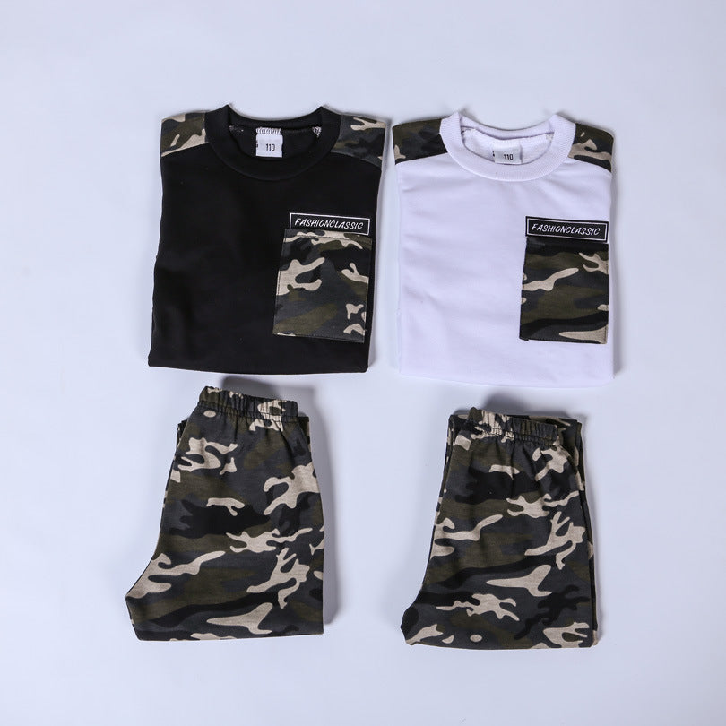 Children's Camouflage Two-Piece Outfit