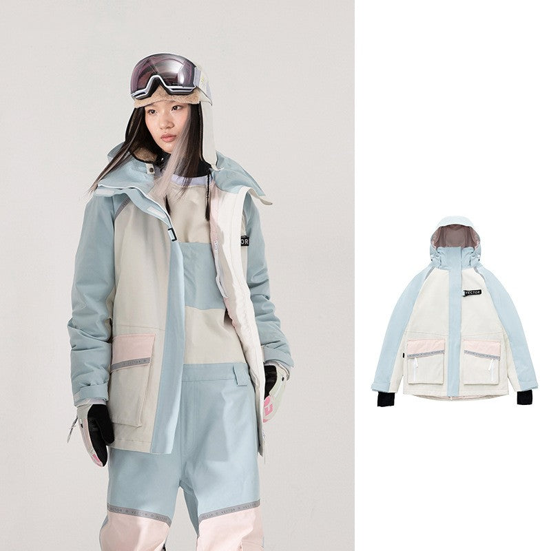 Warm Windproof and Waterproof Ski Jacket