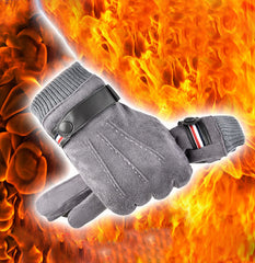 Men's Suede Thermal Gloves