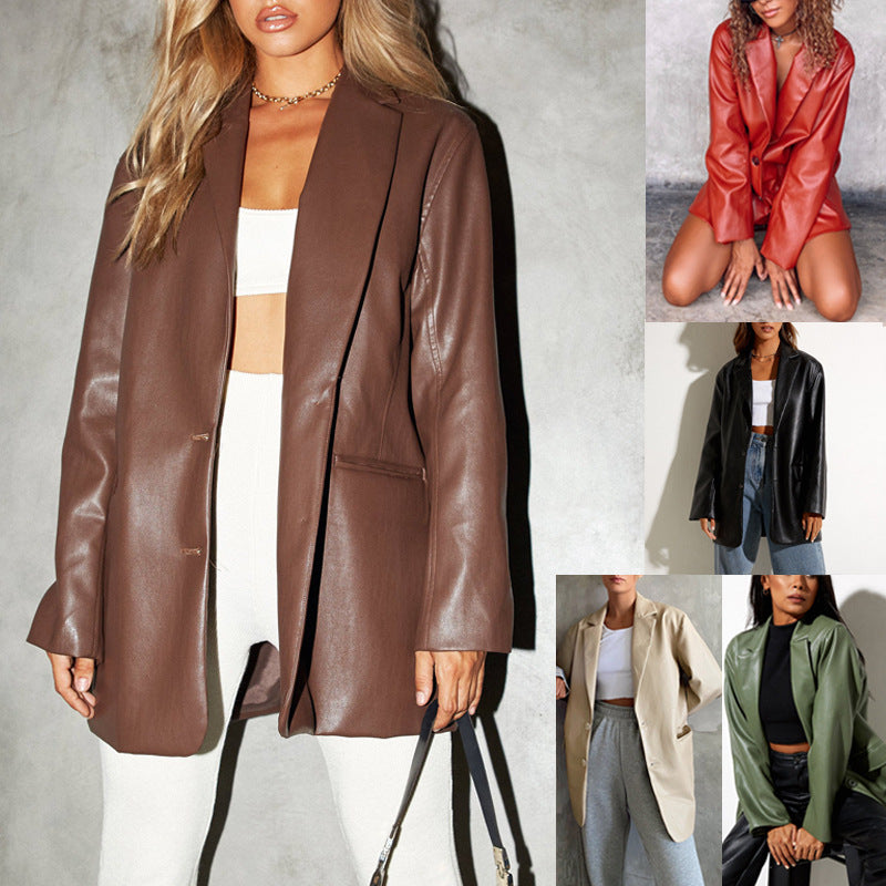 Women's Leather Coat