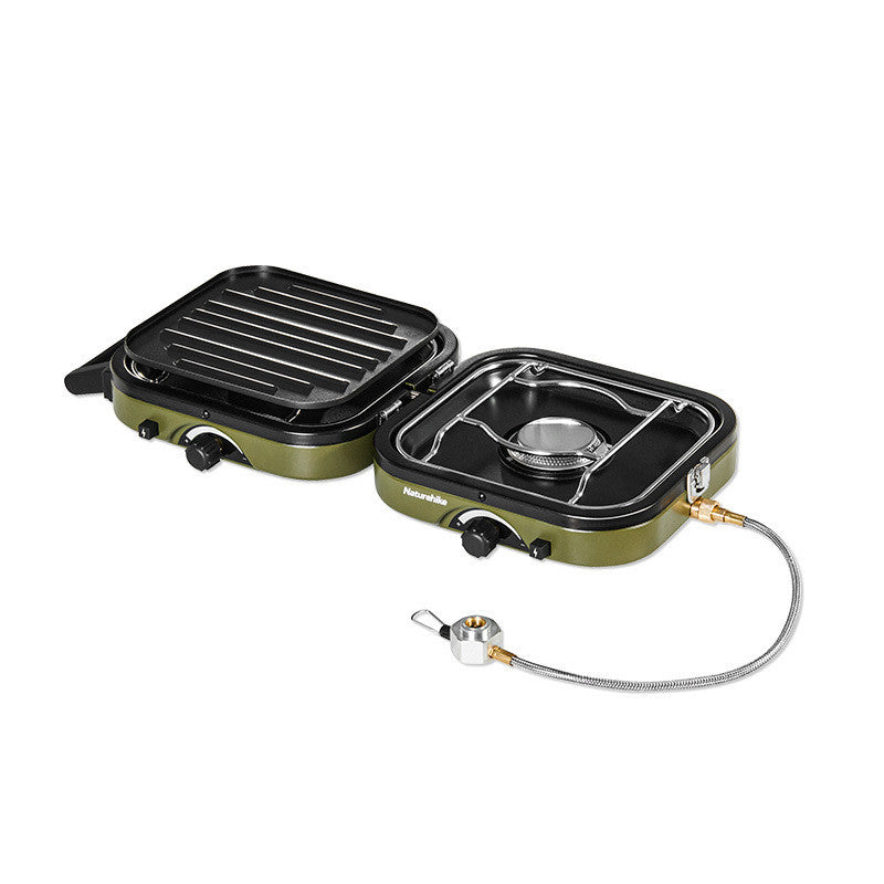 Double Burner Folding Gas Stove For Outdoors