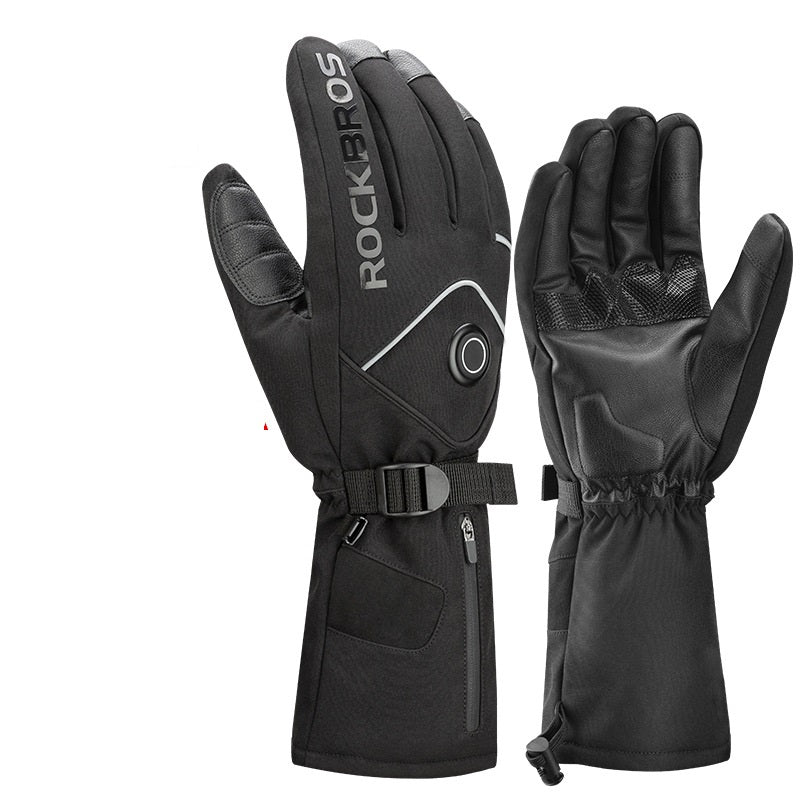 Winter Heated Biker Gloves