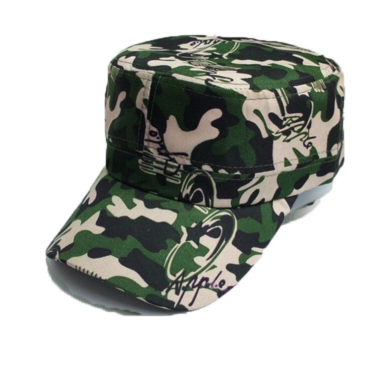 Camouflage Flat Top Military Style Hat