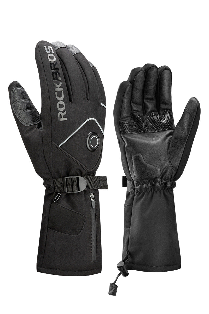 Winter Heated Biker Gloves
