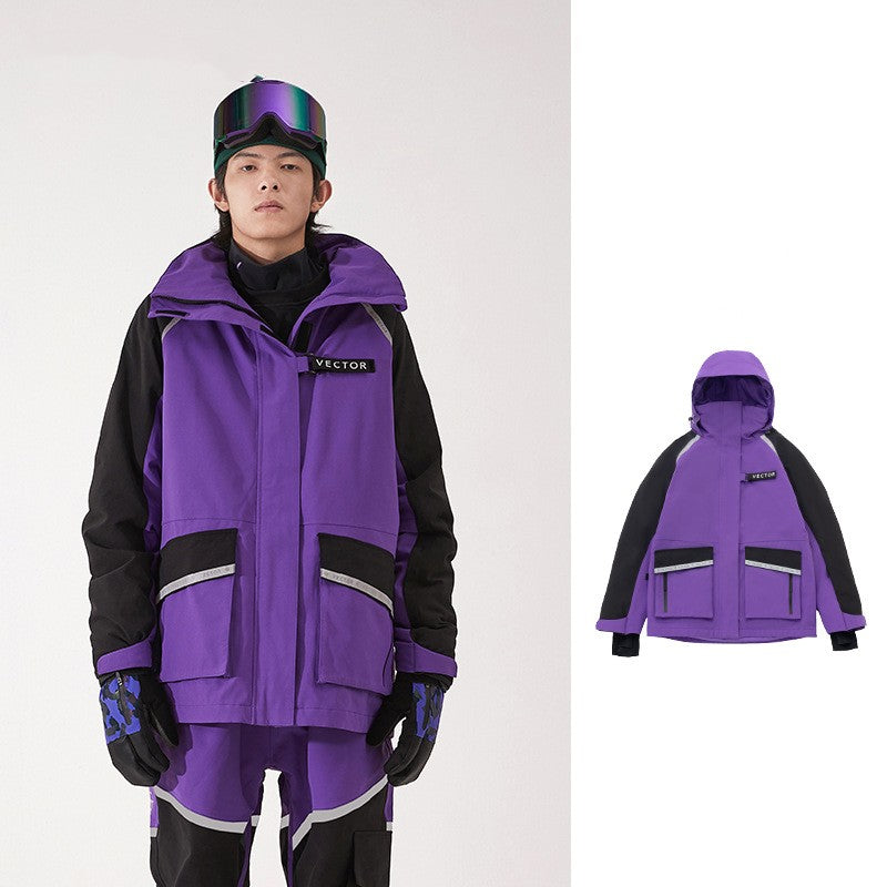 Warm Windproof and Waterproof Ski Jacket