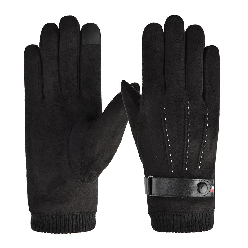 Men's Suede Thermal Gloves
