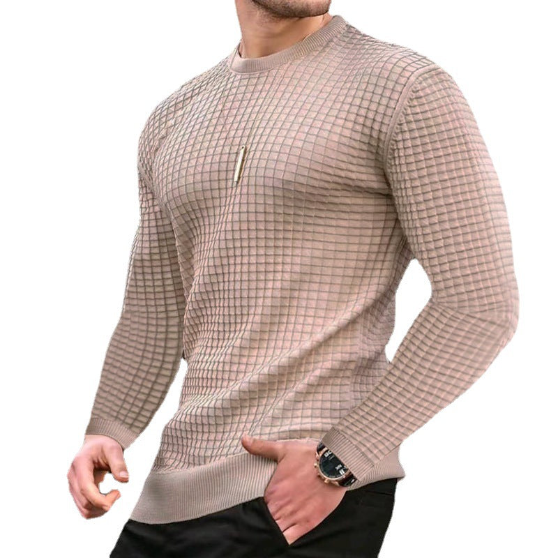 Men's Long-sleeved Cotton Top