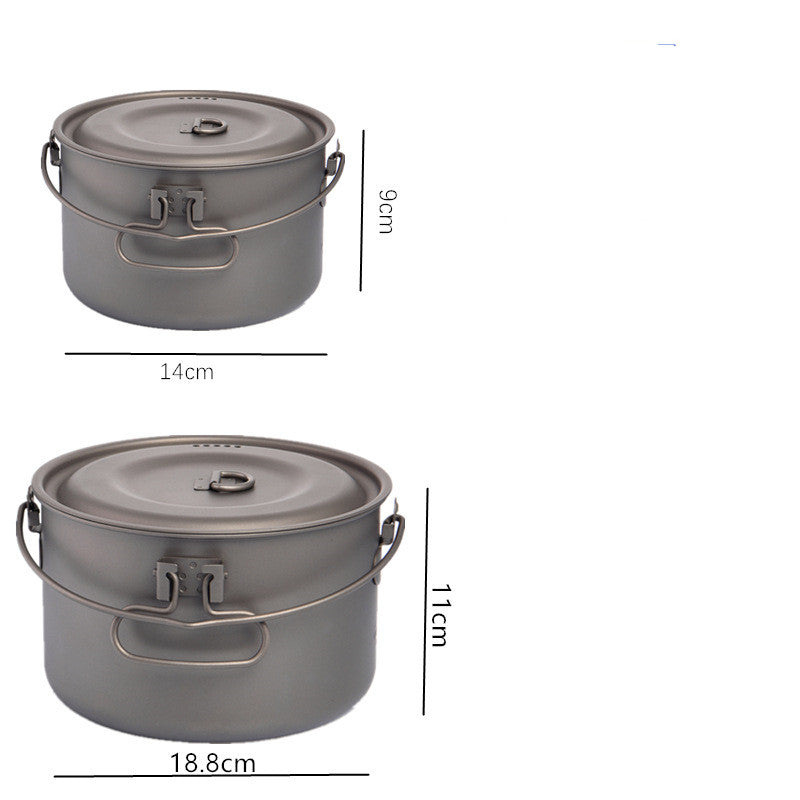 Ultra-light High Quality Titanium Pot