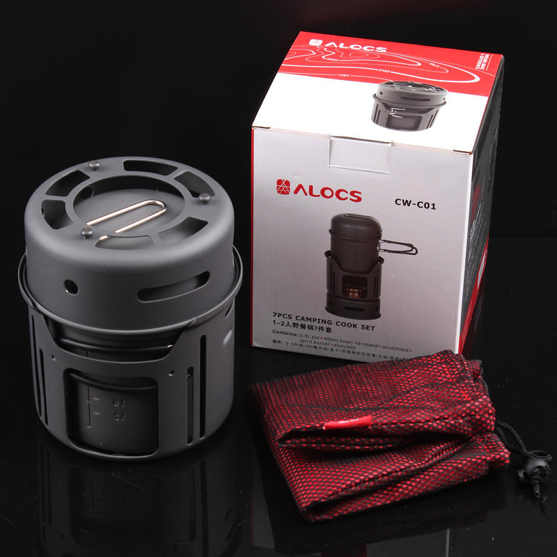 Alocs Small Outdoor Camping Cookware Set