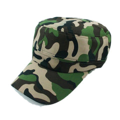 Camouflage Flat Top Military Style Hat